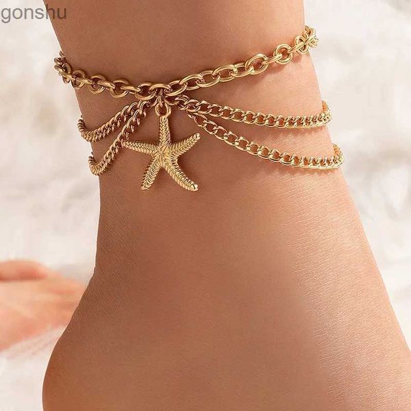 Cadle 2023 Summer Boho Classic Starfle Caviglie Channing Affascinante Napper Snake Cuore Sexy Leg Chain Sexy Modern New Womens Beach Jewelry WX