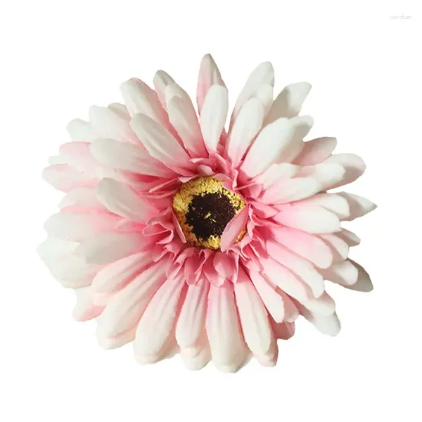 Fiori decorativi 20 pezzi simulazione Gerbera Fagro artificiale Casa di seta Decorazione Sfondo muro del matrimonio