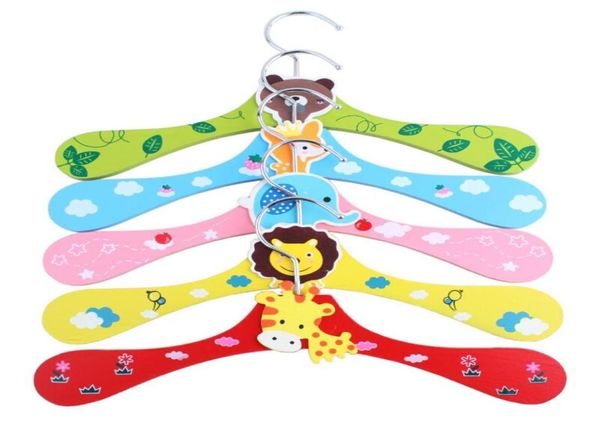 Holz Holz Kinder Cartoon Tierkleidung Kleiderbügel Treecoat Hanger süße Kleidung Rack LX24066896595