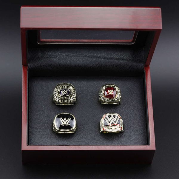 Rings de banda 2004 2008 2015 2016 American Professional Wrestling Ring W Conjunto de 4 peças