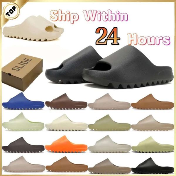 2024 Designer -Hausschuhe Männer Frau Herren Schieberschuhe Mineralblau Onyx reine Sandalen Slipperknochen Harz Clog Wüste Ararat Slides Schuh Schuh