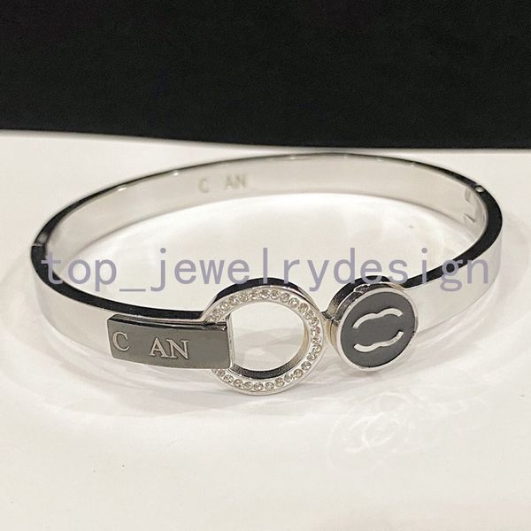 Bracciale di marca Braccialetti di bracciale di lusso da uomo maschile Donne in acciaio inossidabile in acciaio inossidabile Lettera di marca Accessorio per il regalo di alta qualità