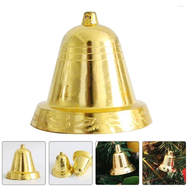 Forniture per feste oro campane natalizie ornamenti in ottone in ottone oro di natale per piccoli artigianato ornamento ghirlanda