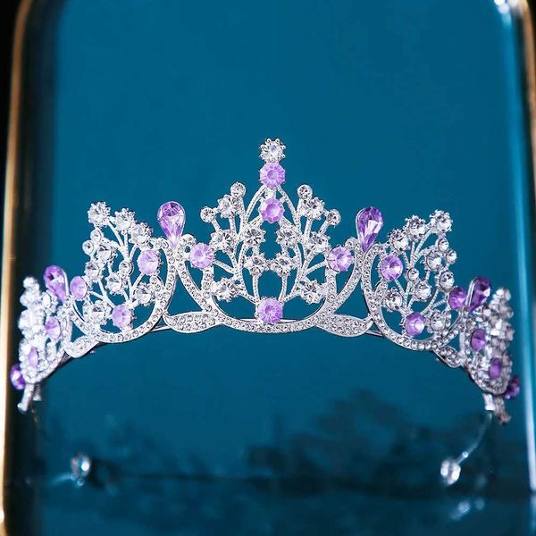 Tiaras Bride Crown Water Drop Drop Crystal Tiara for Women Girls Birthday Party Dress Tiara Eleganti Accessori per coppie da sposa Queen Bridal Accessori