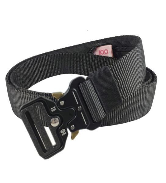 Cintos escondem dinheiro Men039s Fã do Exército Função Multi Função Zipper Segurança de Segurança Belt1402566