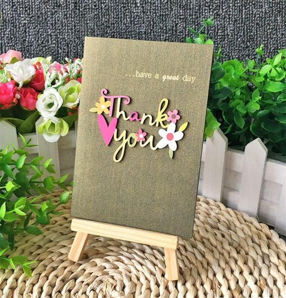 Manual de escultura em madeira Cartão de felicitações Highgrade Mini Parabéns Cartões Creative Aplique Blessing