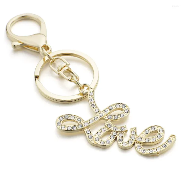 Keechhains Delicate Letter Love Lovely Keyrings Borsa unica a sospensione Chiave a catena Holti di anello di ricordo Gentile DK348