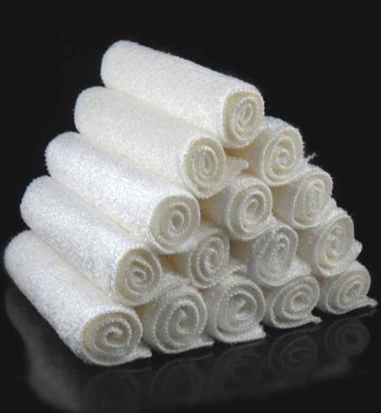 16x18cm 12pcs Beyaz renk yüksek verimli anti yağlı bambu fiber el yıkama yemek temizleme bezi ve silme bez bulaşık qd68020222