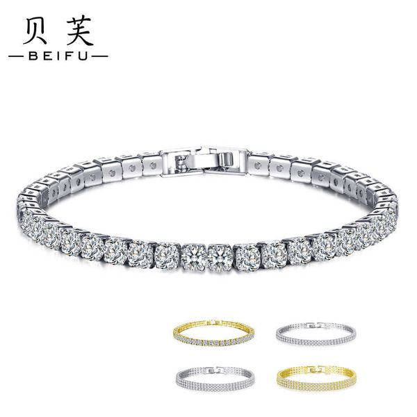 Pulseira de grife de grife novidades novas Senhoras novas moda elástica elástica Full Diamond Bracelet Set de zircão Jóias Casal de jóias