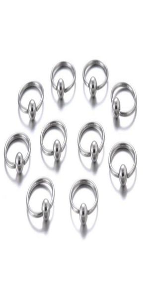 Anello naso da 10 pcsset per piercing per piercing Gioielli CHIUSA ANELLO CHOOP ACCIAIO PER LASCO AR ORECCO CORPO PER CORPO PER INIGLIO DEL CORPO9667129