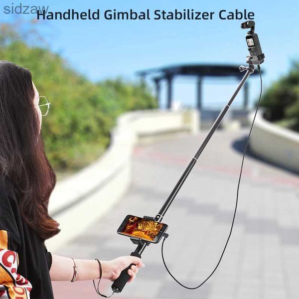 Selfie Monopods DJI Osmo Pocket 2 Handheld Universal Joint Stabilisator Kabel für Typ-C-Telefonklemmmodul Verlängerungsstange W.