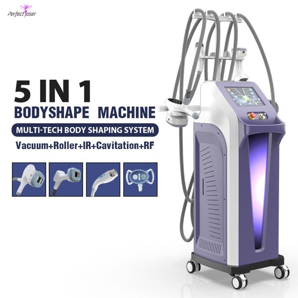 Vela Body SCULPT MASSAGE Forma a rullo sottovuoto con cavitazione sottile Cavitazione infrarossa RF Face Sollevamento della pelle Stringezione del corpo Dispositivo di perdita di peso per salone per salone