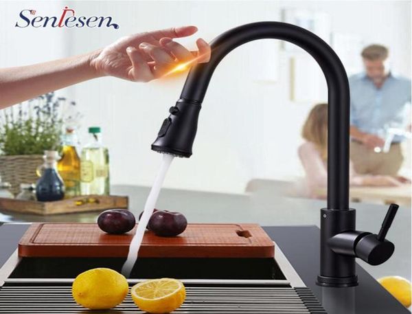 Senlesen piombo inossidabile in acciaio inossidabile Sensore di estrazione cucina cucina sensibile touch control control tappo mixer sensore touch cucina tap19209893