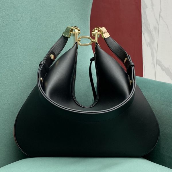 Bolsa de grife de designer saco grande de ombro de ombro crescente gancho em forma de gaiol de alta qualidade feminina feminina designer de luxo da marca de luxo bolsa