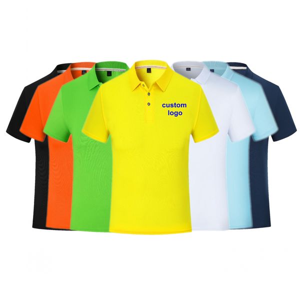 Быстро сухая половая футболка Polo Mens Womens Golf Polo Diy Print