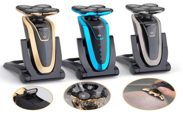 2020 NUOVA USB Rechargeablke Electric SHAVER BODY WASH MULTIFUNCTION RAZOR 5D Fivehead Dispositivo a barba elettrica Macchina da barba per barba 5404571