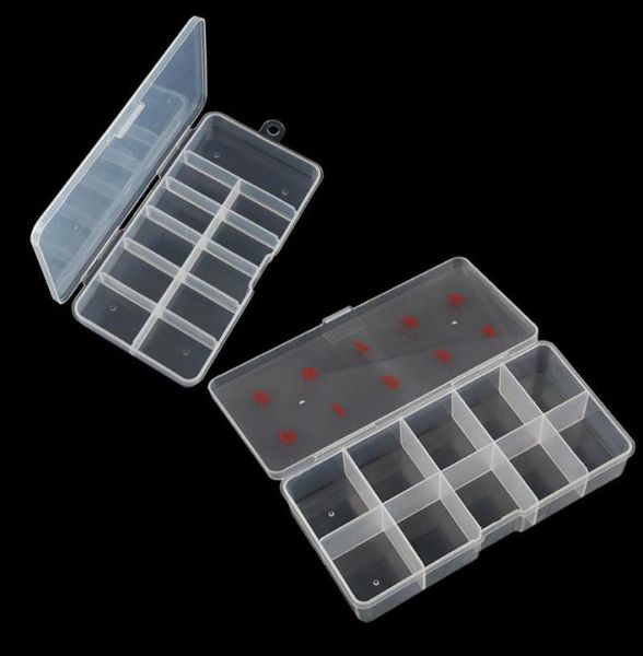 Nagelkunstausrüstung 1 PC Clear False Nails leer Speicher Hülle Gefälschte Kunststoffbehälter Edelsteine Strass Display Tipps Box Ta0736369332
