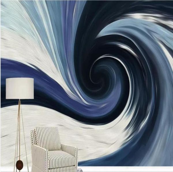 Bellissimi sfondi di scenari Blue Storm Tornado Van Gogh Spiral Abstract Sky Sky Sfondo Painting Wall7179947