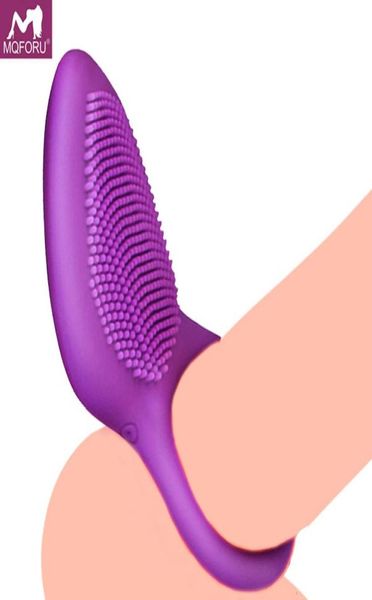 MQForu Penis Delay Ring Vibrators for Men Women Sex Toys Clitoris Massager Toy Adult Erotico Toys Lasting Vibranting Dildo Anelli di dildo Y188283290