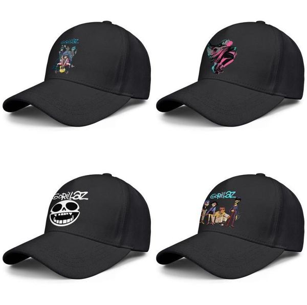 Men039s e Women039s Baseball Caps Cricket Graphics personalizados Moda Hat Hat Gorillaz Fan Art Logo Gorillaz The Now Music8895749