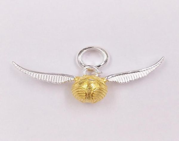 Charmos jóias hippie fazendo Hary Poter Golden Snitch 925 Pulseiras de Casais de Prata Sterling para homens meninos meninos Bangle PE9621028