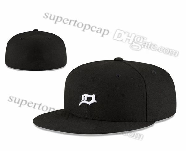 2023 Men039s Baseball Full Closed Caps Summer Navy Blue Letter Bone Männer Frauen Schwarze Farbe Alle 32 Teams Casual Sport flach sitzen 1676969