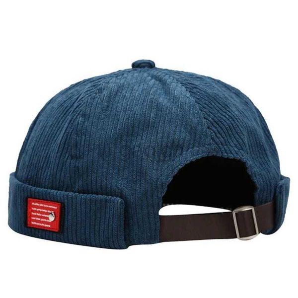 BI6T BEANIA/CAVISSO CABS RETRO VELVETO BIMLENTE SIDOIE CHAPA DE HIP HIP Caps de painéis elásticos ajustáveis ​​Chaps de marinheiro HATS HOMEM MOMAN CULLOGETRESTEAÇÃO D240429