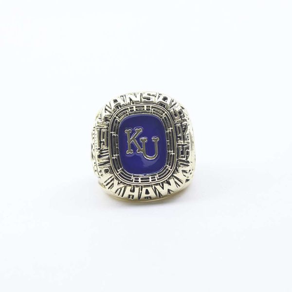 Band Rings NCAA 1992 Universidade de Kansas Crow Hawk Ku Basketball Champion Ring