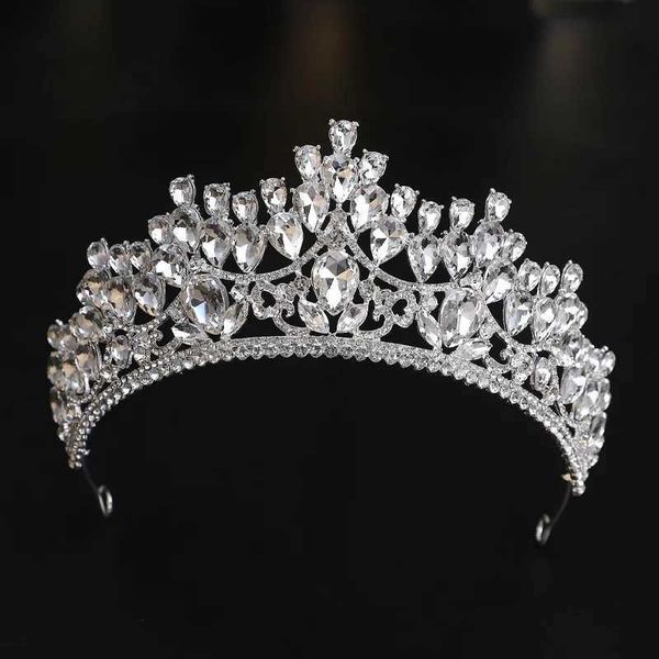 Tiaras eleganti Luxury Rhinestone Crystal Crown for Women Girls Wedding Queen Bridal Princess Tiaras Aiesante per capelli gioielli