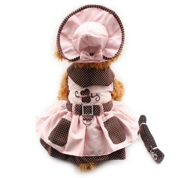 Armipet Butterfly Padrão vestidos de cachorro Dogs Dress Princess Dress 6071052 Puppy Supplies Chapéu de vestido calcinha de calça 1set242d2201350