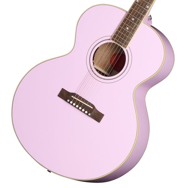 Вдохновлен индивидуальной J180 LS Pink Acoustic Guitar