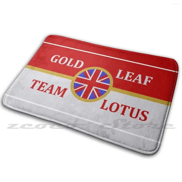 Halılar Altın Yaprak Takımı Lotus Tasarım Halı suyu Slip Olmayan Kapı Matını Emme