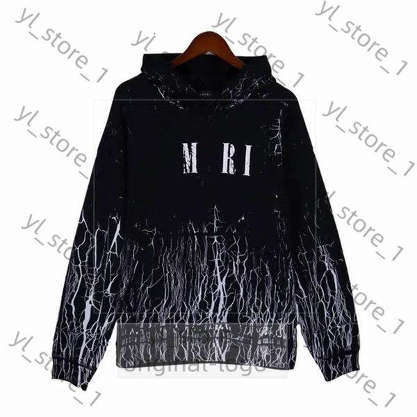 AMIRir Jacket Sweetshirts Designer Clothing Moda Men AM Hoodies New Sky Star Star Caixa Print Print Casual Loose High Street American Hooded 1830