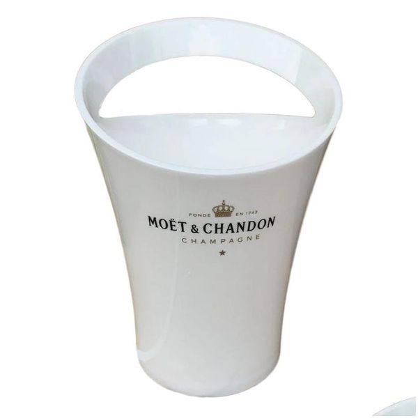 Buckets de gelo e refrigeradores Bucket Chandon Wine Beer Party para 3L Acrílico White Holder New Fashion Drop Drip Home Garden Kitchen Dinin Otf4p