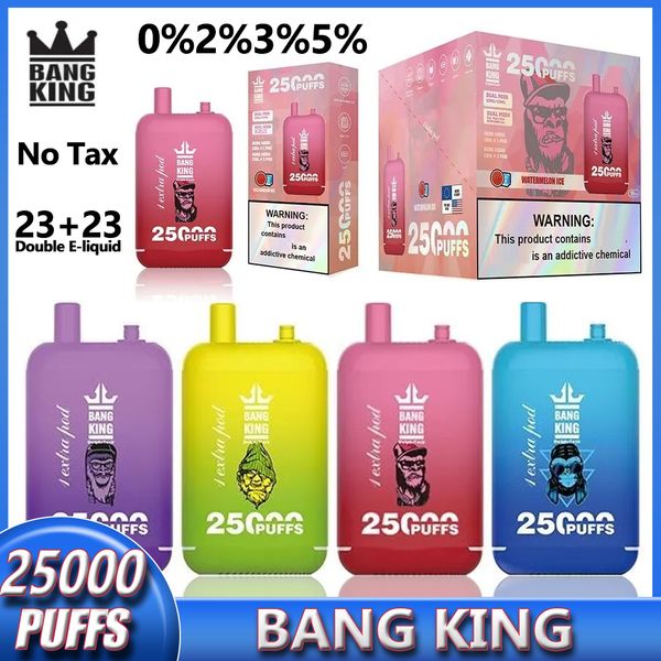 Оригинальный Bang King 25000 Puff 25k одноразовые вейп-электронные сигареты в режиме Pluse 18000 Puffs на обычном режиме
