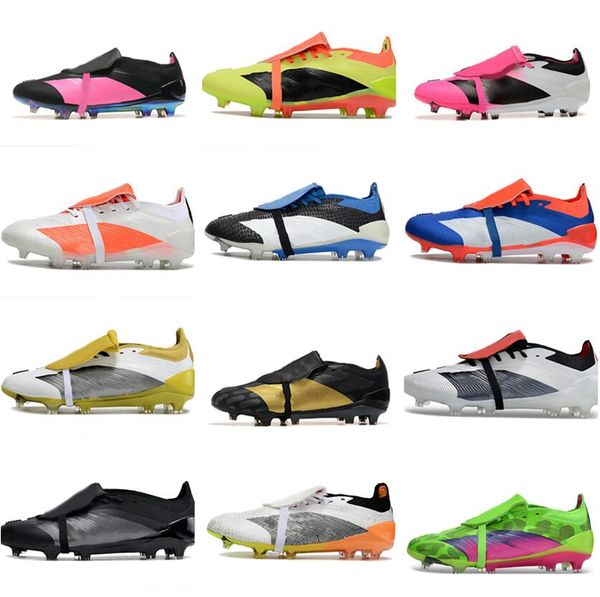 30 Lingua d'élite Ft FG 30th Anniversary Core Black Red Solar Red 2024 Kingcaps Store Dhgate Kits Cleats Soccer Football Scarpe Sport Sport Wholesale Dhgate