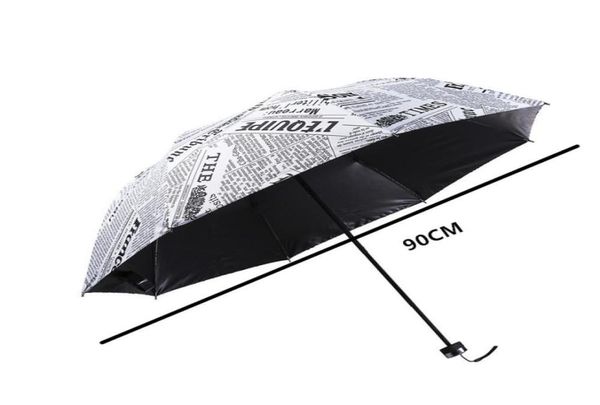 The Sun Rain Parasols ombrello Novelty oggetti Pencil White Color Newspaper ombrellas3384292