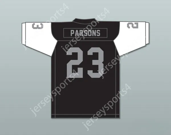 Пользовательский номер number number mens Youth/Kids Micah Parsons 23 Гаррисбергская средняя школа Cougars Black Football Jersey 2 сшита S-6xl