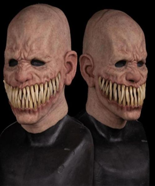 Maschere per feste per adulti trucco horror giocattolo spaventoso oggetto di scena in lattice maschera diavolo copertura terroro inquietante scherzo pratico per Halloween Prank Toys7110667