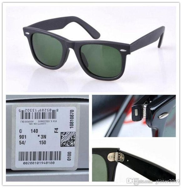 Occhiali da sole da sole di alta qualità da uomo con tela da sole Black Green Lens Ompelani in metallo con cerniera in metallo Brand Womens Sun Glaces Designer S2910634