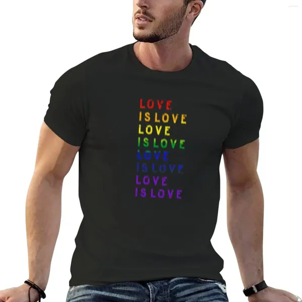 Polos da uomo Love Is T-shirt Hippie Clothes Sports Fans Summer Tops Shirts per uomini