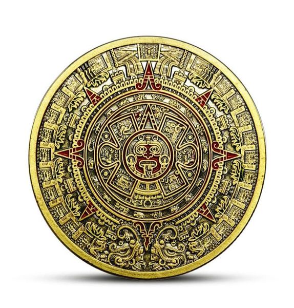 1 Oz Maya Prophecy Ancient Bronze Bronzo Ottone Moneta Arte Collezionabile Regalo per la casa Decorazione della casa1792510