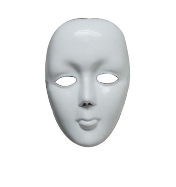2015 Scary White Face Halloween Masquerade Diy Mime Mask Ball Party Kostümmasken DM61942661