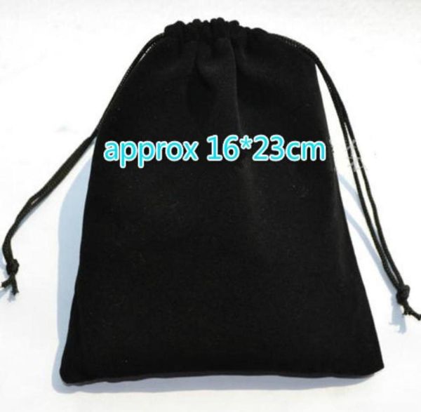 Spedisce 100 pezzi di alta qualità Grande Black Black Black 1623 cm Baglie di velluto Collana Paradie Dati Cavi Cavo per le perle di caramelle per alti Chary 7135112