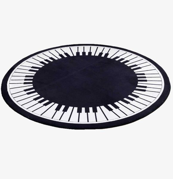 1 PCS Round Piano Living Room Rugs European Sala de Estudo Ranco de Área Antislip Bedroom Carpet2673187