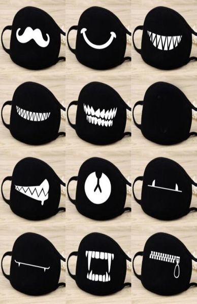 Festival Parti Malzemeleri Solunmen sıcak pamuklu sevimli ayı maskeleri anime çizgi film şanslı ayı şanslı ayı anti toz unisex moda black3464256
