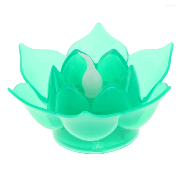 Mum Tutucular Buda Meditasyon Plastik Lotus Tealight Tutucu Ev Dekoru Düğün Adive Etkinlik Doğum Günü Partisi 7 Renk