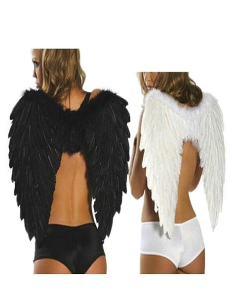Father Angel Wing Stage Execute Black White Pograph Clothes Acessórios Halloween Adult Ball Prop Supplies Party Party DeCo1568883
