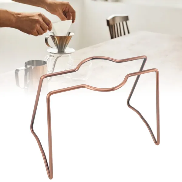 Küche Aufbewahrung über Kaffee Dripper Stand Eisenfilterhalter Rack Tropfbrauen für Home Cafe Office