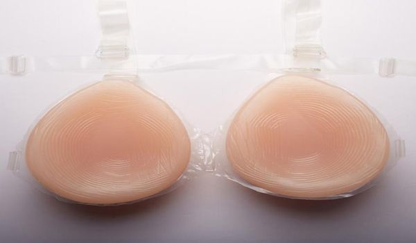 Skinfriendly Silicone Breast Form Proteses Bust formam almofadas de mama falsa de mama de mama cruzada peito artificial 2000g com tira de sutiã E C9385788